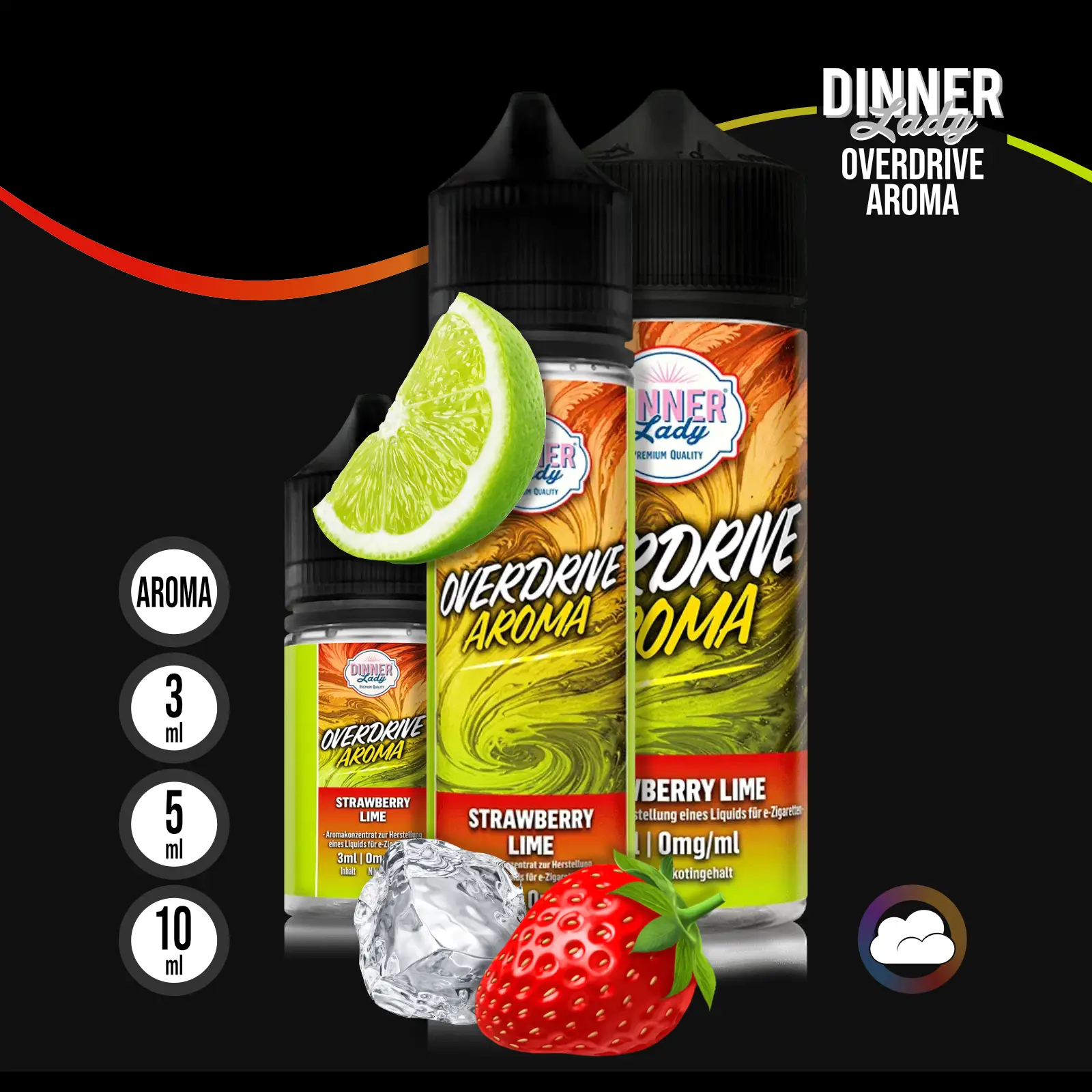 Dinner Lady Overdrive Strawberry Lime Longfill Aroma