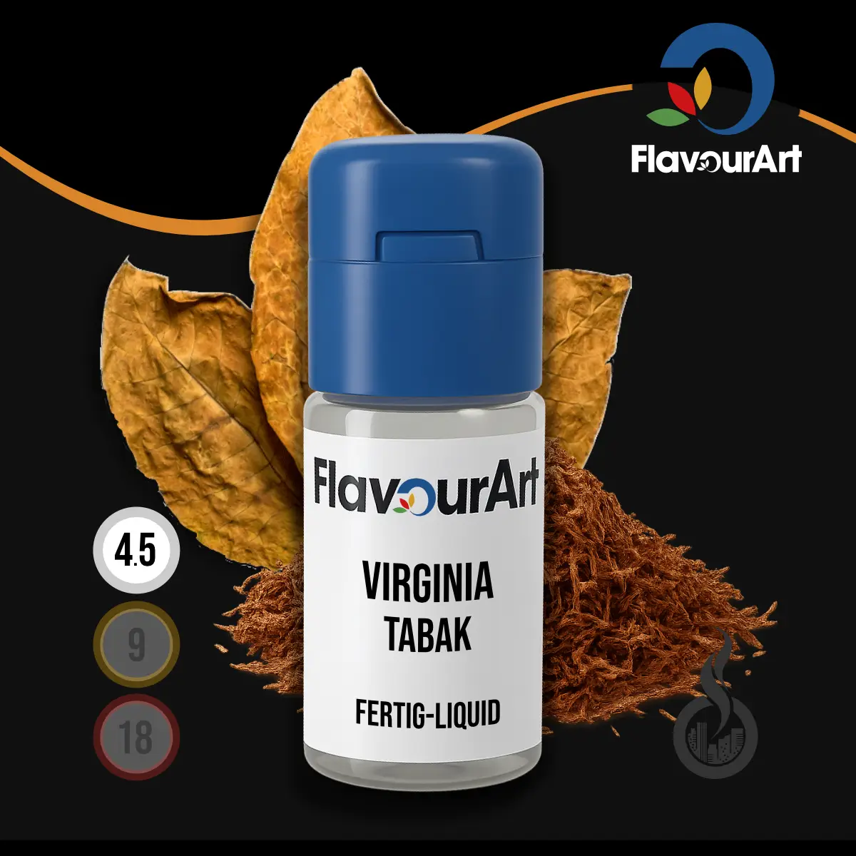 FlavourArt Nikotin Liquid Virginia - 10 ml SW18508 Nikotinstärke wählen: 4.5 mg (LOW) Bild 1