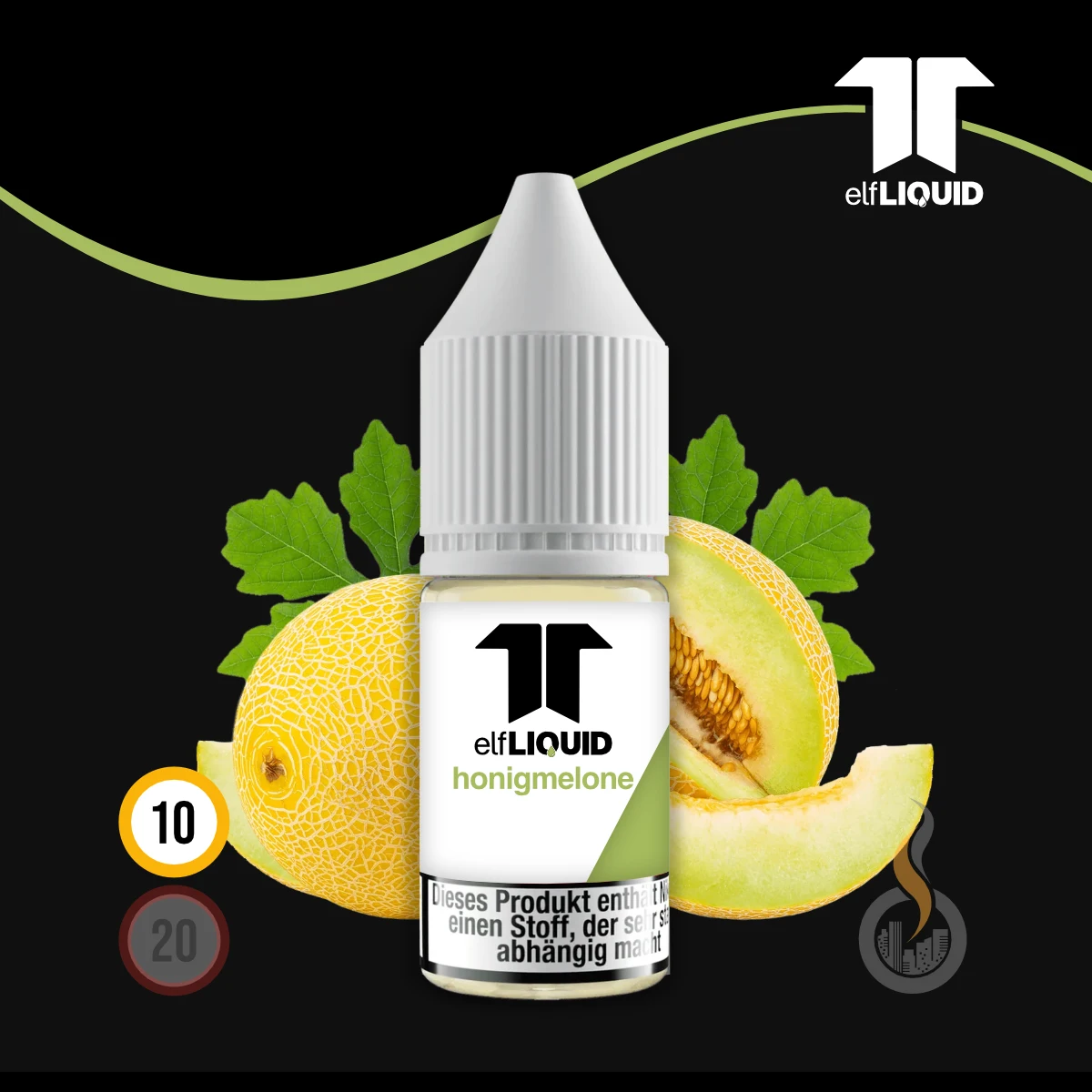 elf LIQUID Nikotinsalz Honigmelone - 10 ml SW18690 Nikotinstärke wählen: 10 mg (NIKOTINSALZ) Bild 1