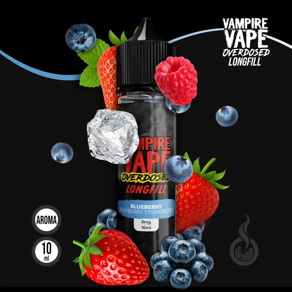 VAMPIRE VAPE Overdosed Blueberry Raspberry Strawberry Aroma - 10 ml SW18554 Bild 1
