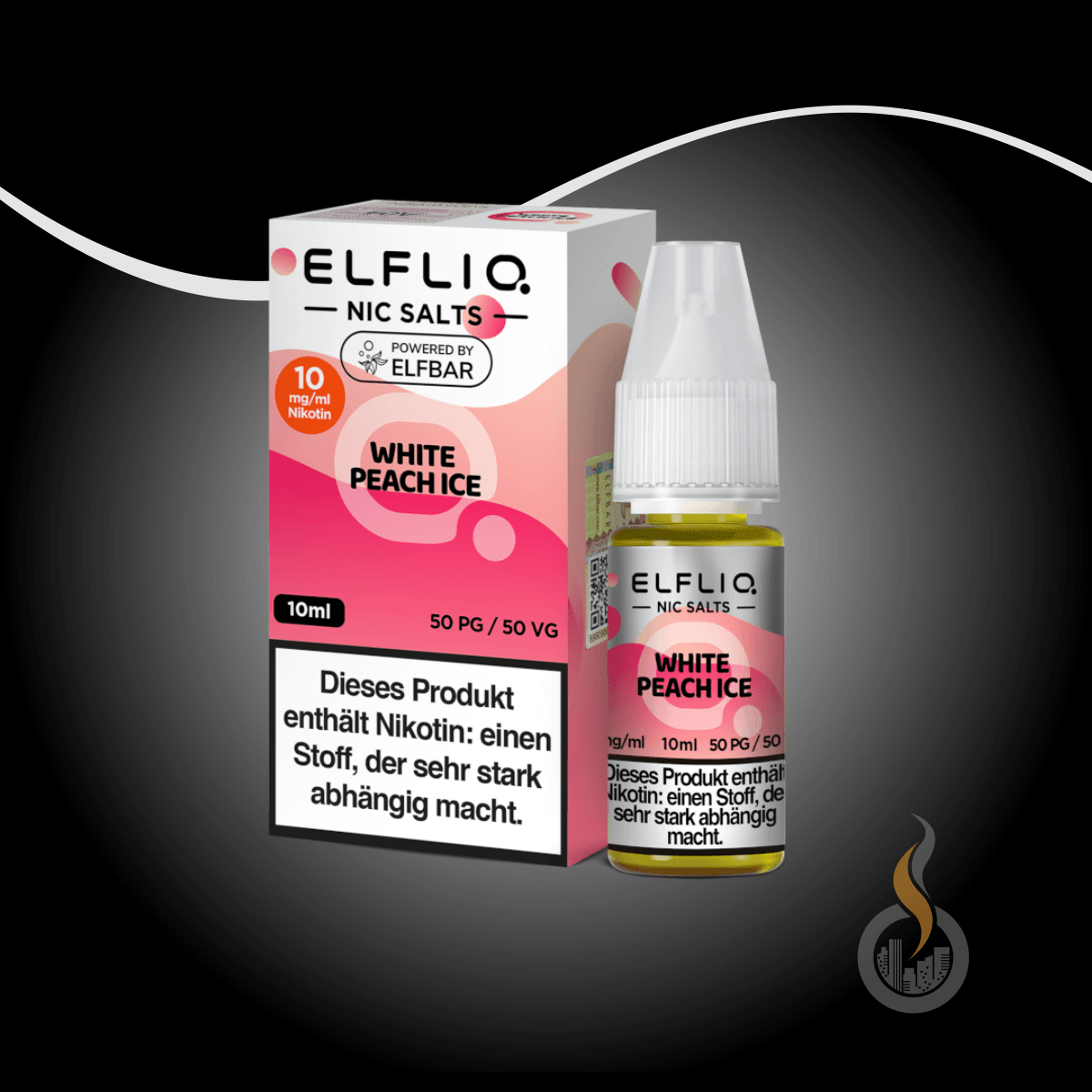 ELFLIQ by Elfbar White Peach Ice Nikotinsalz Liquid - 10 ml