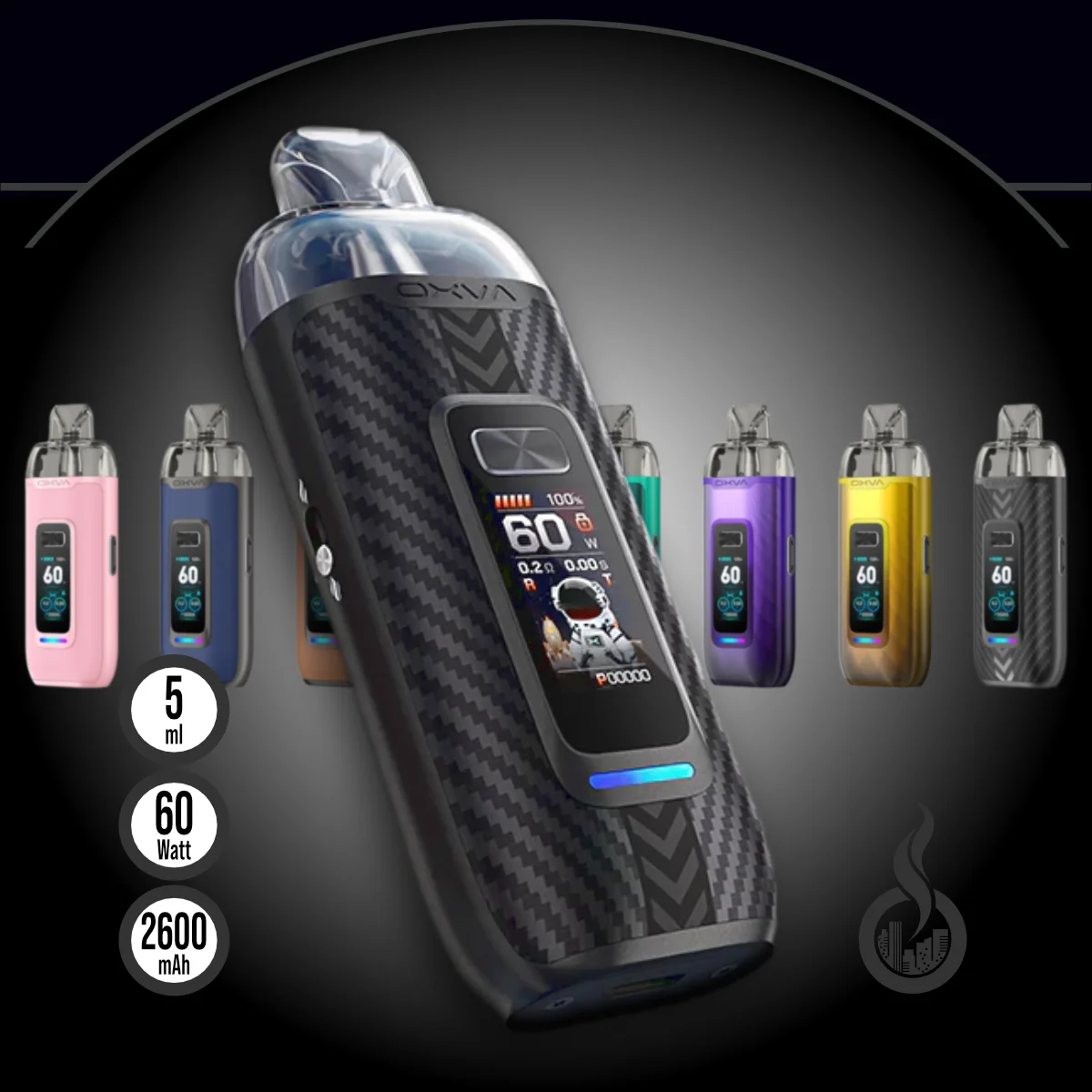 Oxva Vprime Kit Pod System - 2600 mAh SW18301.1 Farbe Schwarz (Carbon) Bild 1