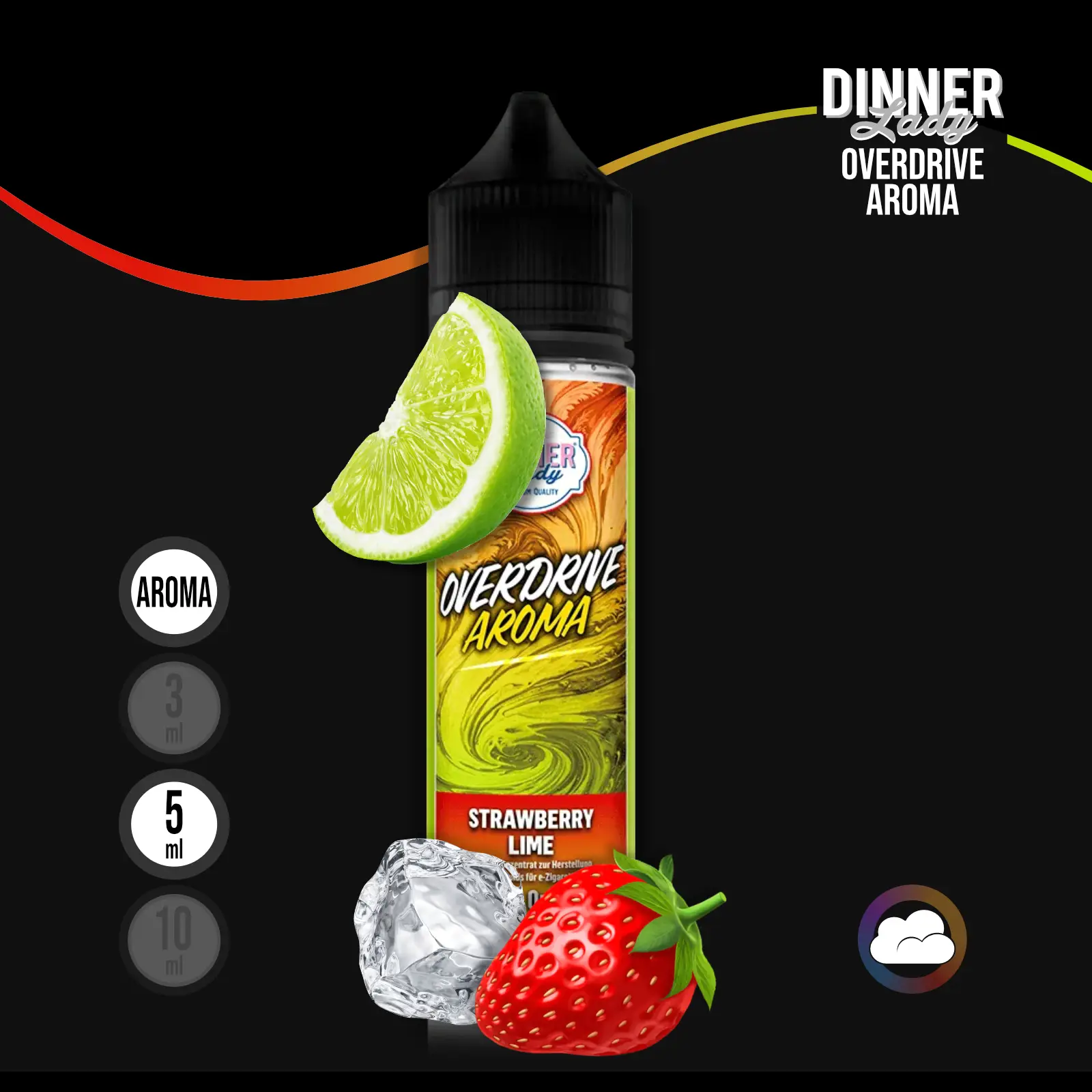 Dinner Lady Overdrive Strawberry Lime Longfill Aroma