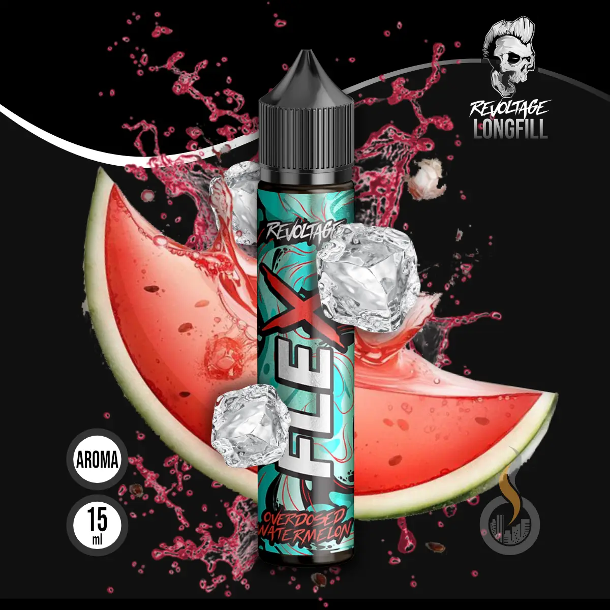REVOLTAGE FLEX Overdosed Aroma Watermelon - 10 ml SW18286 Bild 1