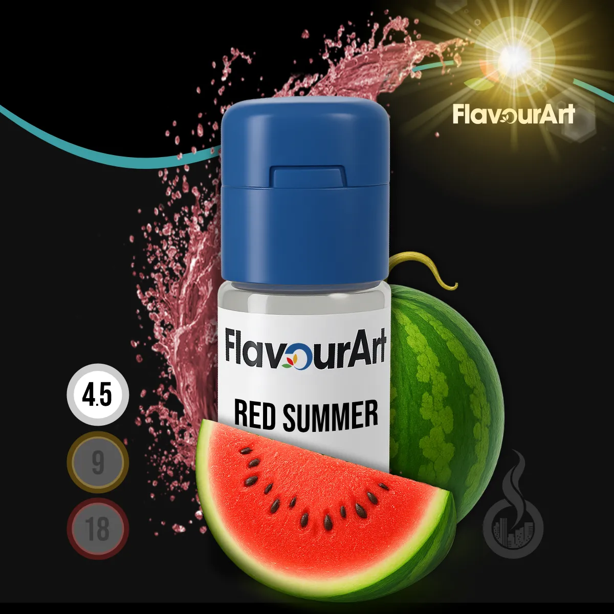 FlavourArt Nikotin Liquid Red Summer - 10 ml SW18505 Nikotinstärke wählen: 4.5 mg (LOW) Bild 1
