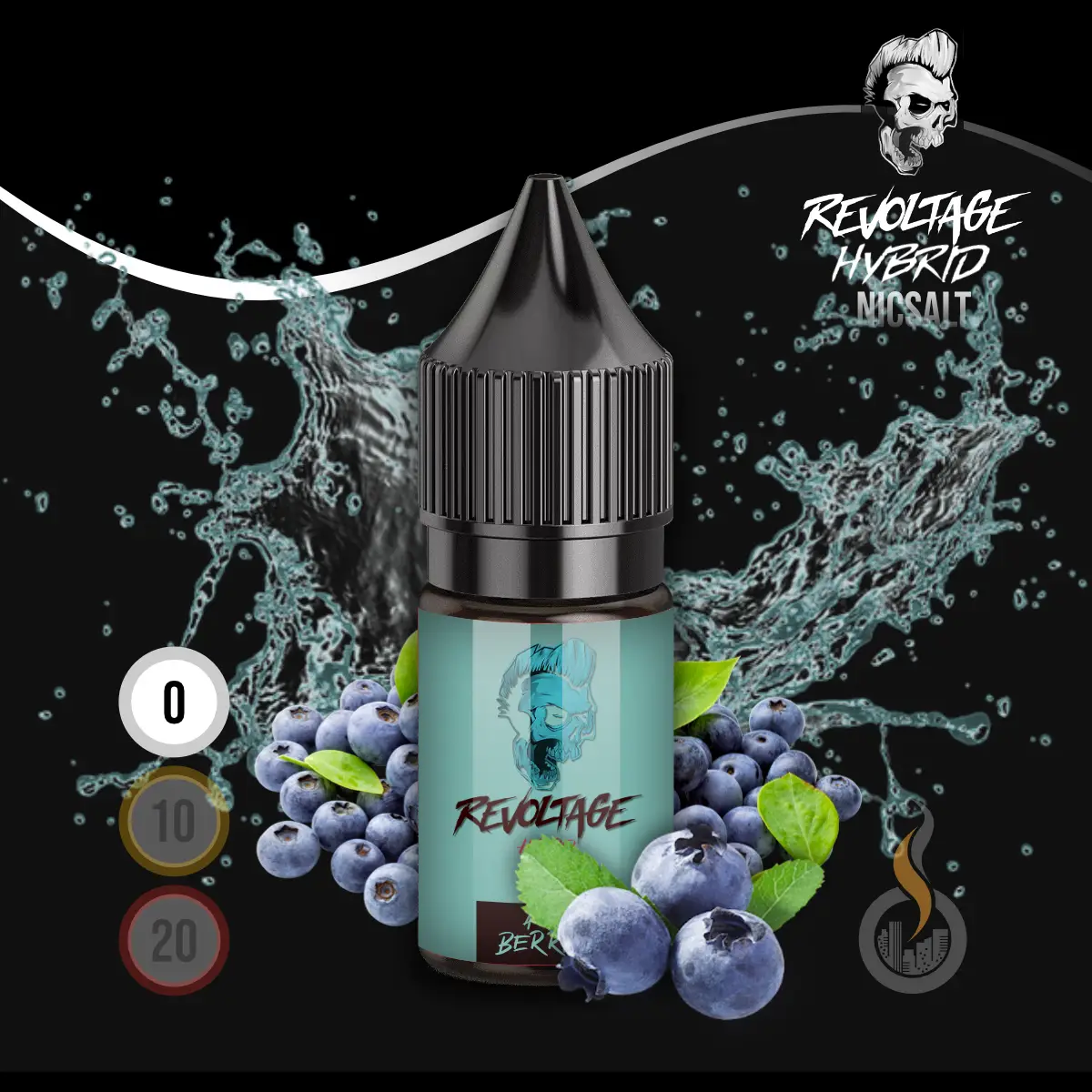 REVOLTAGE Hybrid Nikotinsalz Liquid Aqua Berries - 10 ml SW18207 Nikotinstärke wählen: 0 mg (OHNE NIKOTIN) Bild 1