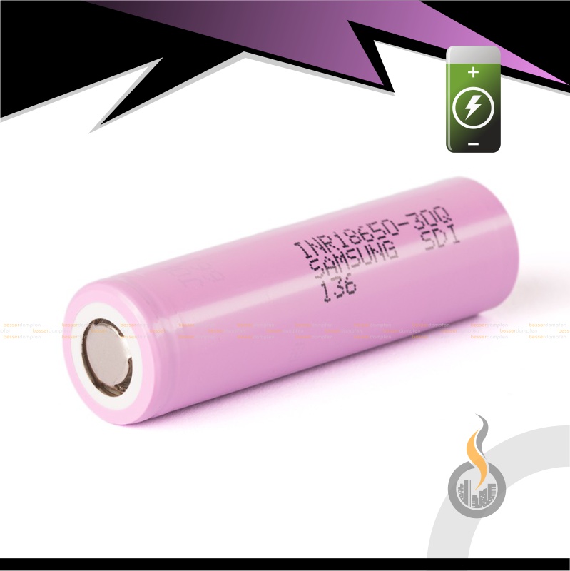 Samsung INR 18650 30Q 3000 mAh Flat Top ~ungeschützt~ SW14425 Bild 1