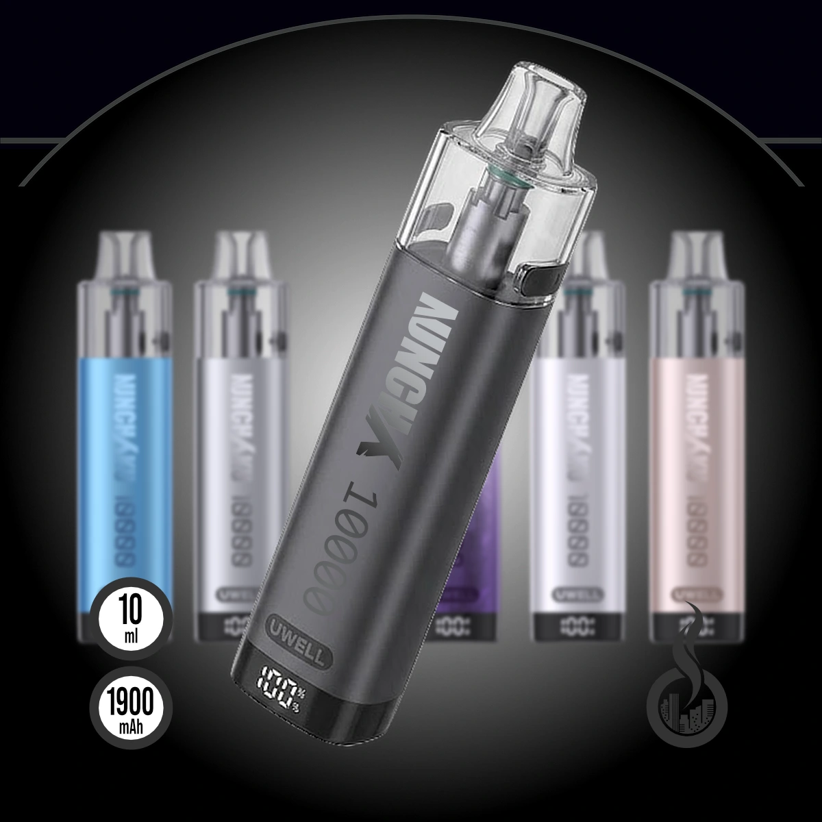 UWELL Nuncha 10000 Vape Kit SW18682 Farbe Schwarz Bild 1