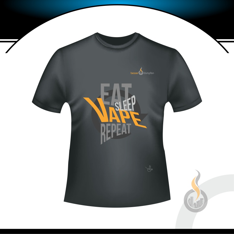 besser T-SHIRT - EAT SLEEP VAPE REPEAT - Herren SW15173.1 Bild 1