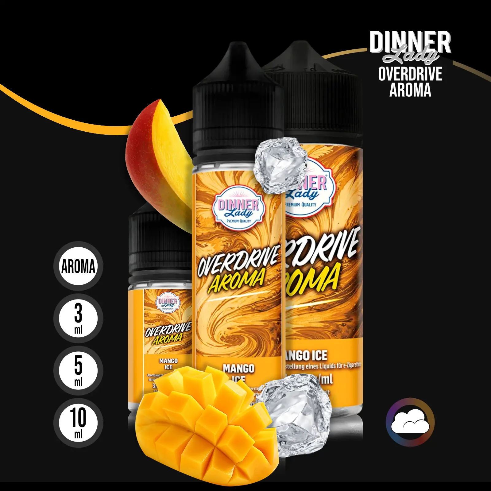 Dinner Lady Overdrive Mango Ice Longfill Aroma