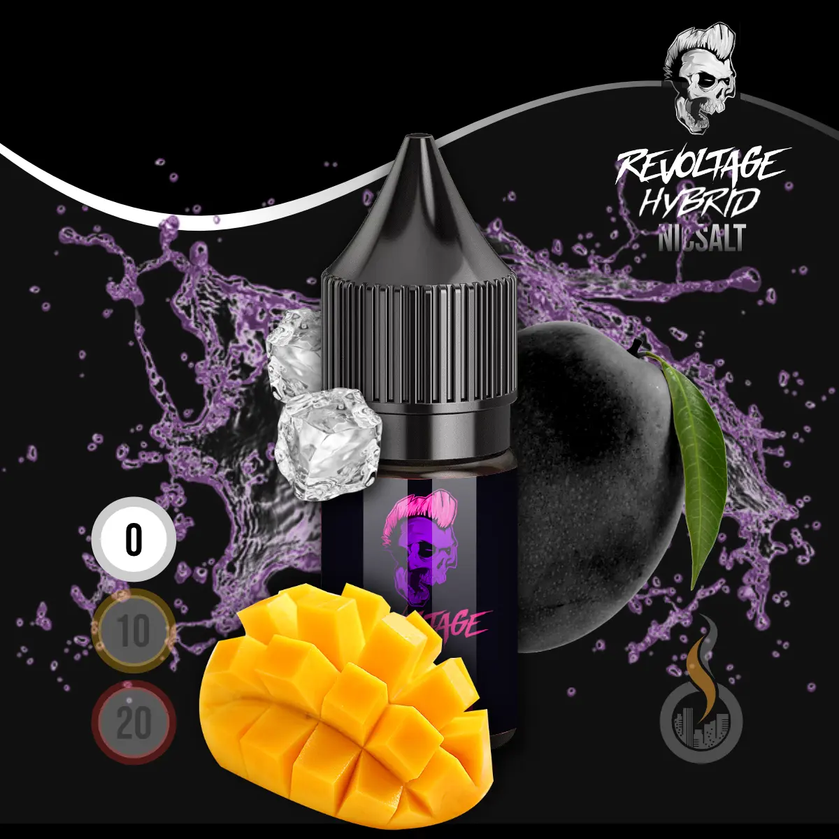 REVOLTAGE Hybrid Nikotinsalz Liquid Black Mango - 10 ml SW18208 Nikotinstärke wählen: 0 mg (OHNE NIKOTIN) Bild 1