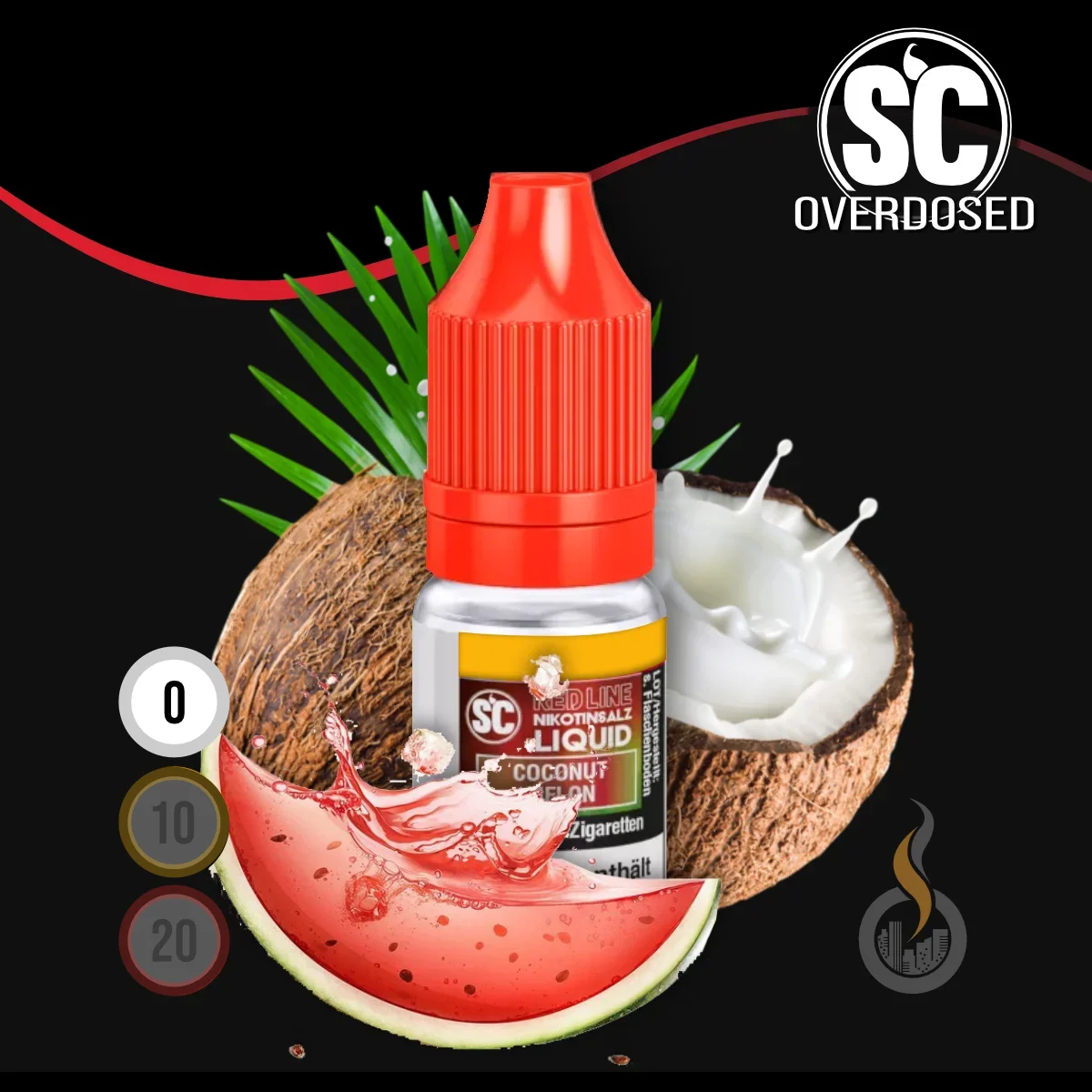 SC Red Line Coconut Melon Nikotinsalz Liquid - 10 ml SW18102 Nikotinstärke wählen: 0 mg (OHNE NIKOTIN) Bild 1