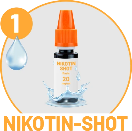 Nikotin-Shot zum Mischen von Liquid
