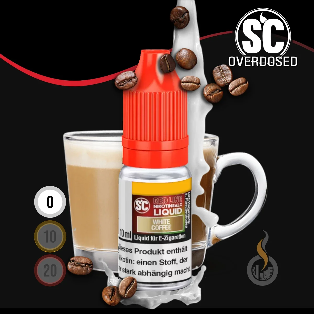SC Red Line White Coffee Nikotinsalz Liquid - 10 ml SW18082 Nikotinstärke wählen: 0 mg (OHNE NIKOTIN) Bild 1
