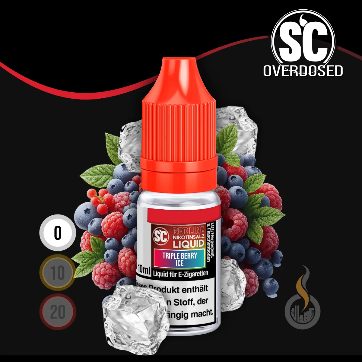 SC Red Line Triple Berry Ice Nikotinsalz Liquid - 10 ml SW18581 Nikotinstärke wählen: 0 mg (OHNE NIKOTIN) Bild 1