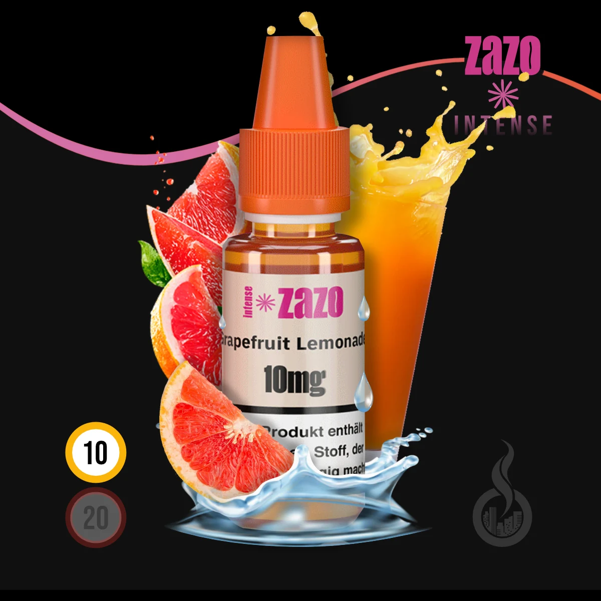 ZAZO INTENSE Grapefruit Lemonade Nikotinsalz Liquid - 10 ml SW18476 Nikotinstärke wählen: 10 mg (NIKOTINSALZ) Bild 1