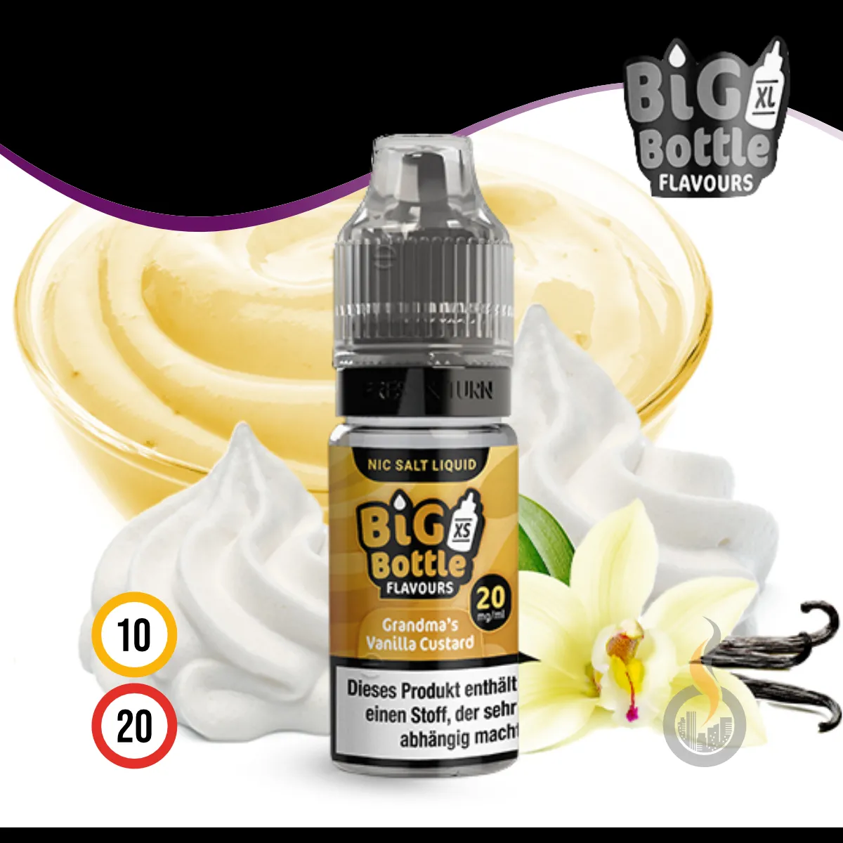 Big Bottle Grandma's Vanilla Custard Liquid (Nic Salt) SW17988 Bild 1