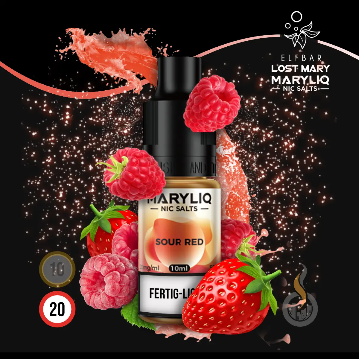 MARYLIQ by Lost Mary Nikotinsalz Liquid Sour Red - 10 ml SW18190 Nikotinstärke wählen: 20 mg ( NIKOTINSALZ ) Bild 1