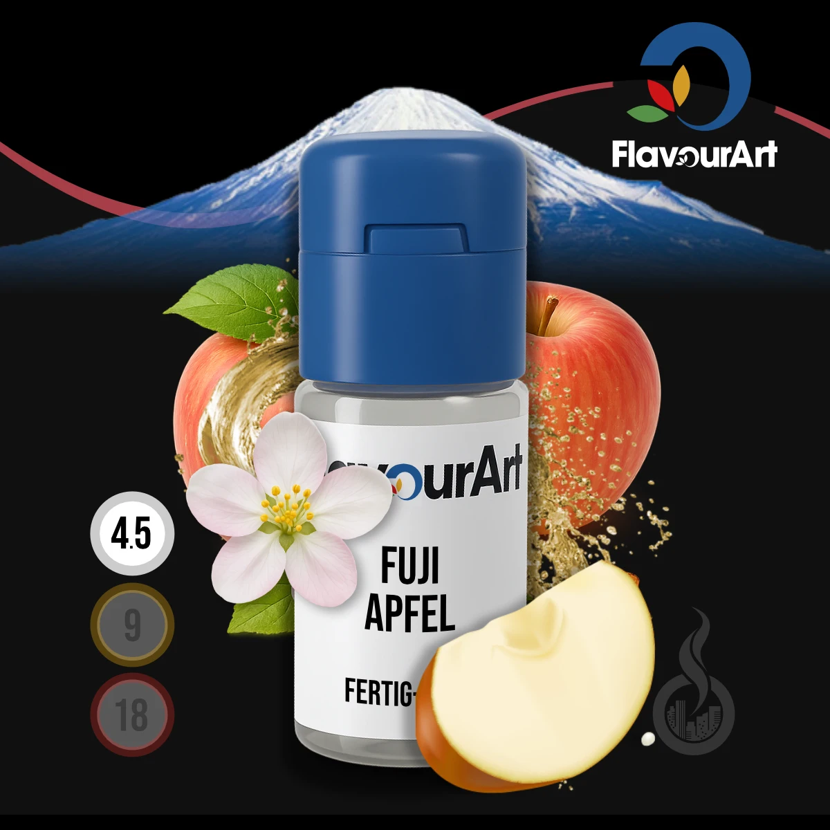 FlavourArt Nikotin Liquid Fuji - 10 ml SW18501 Nikotinstärke wählen: 4.5 mg (LOW) Bild 1