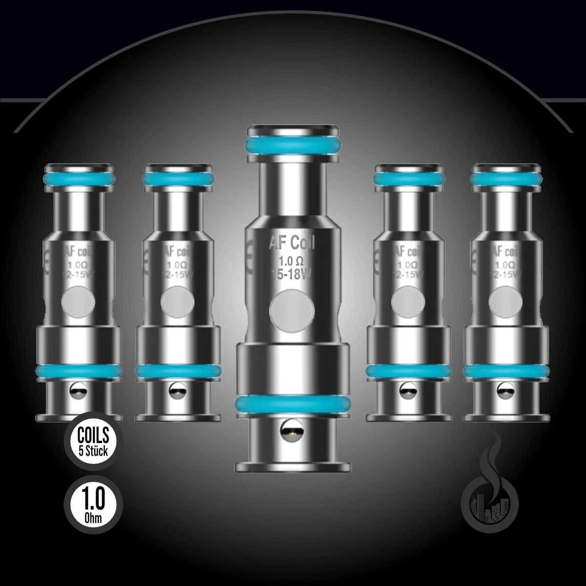 5x Aspire AF Mesh Coil SW17511 Widerstand 1.0 Ω (Ohm) Bild 1
