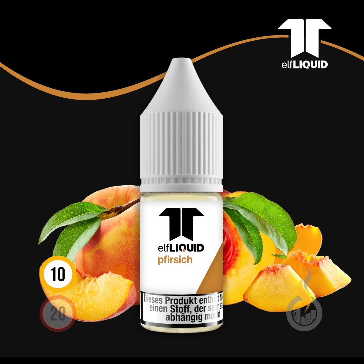 elf LIQUID Nikotinsalz Pfirsich - 10 ml SW18694 Nikotinstärke wählen: 10 mg (NIKOTINSALZ) Bild 1