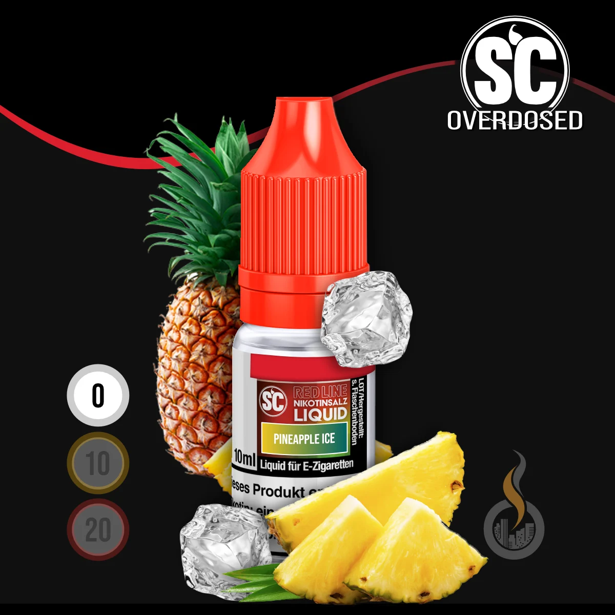 SC Red Line Pineapple Ice Nikotinsalz Liquid - 10 ml SW18582 Nikotinstärke wählen: 0 mg (OHNE NIKOTIN) Bild 1