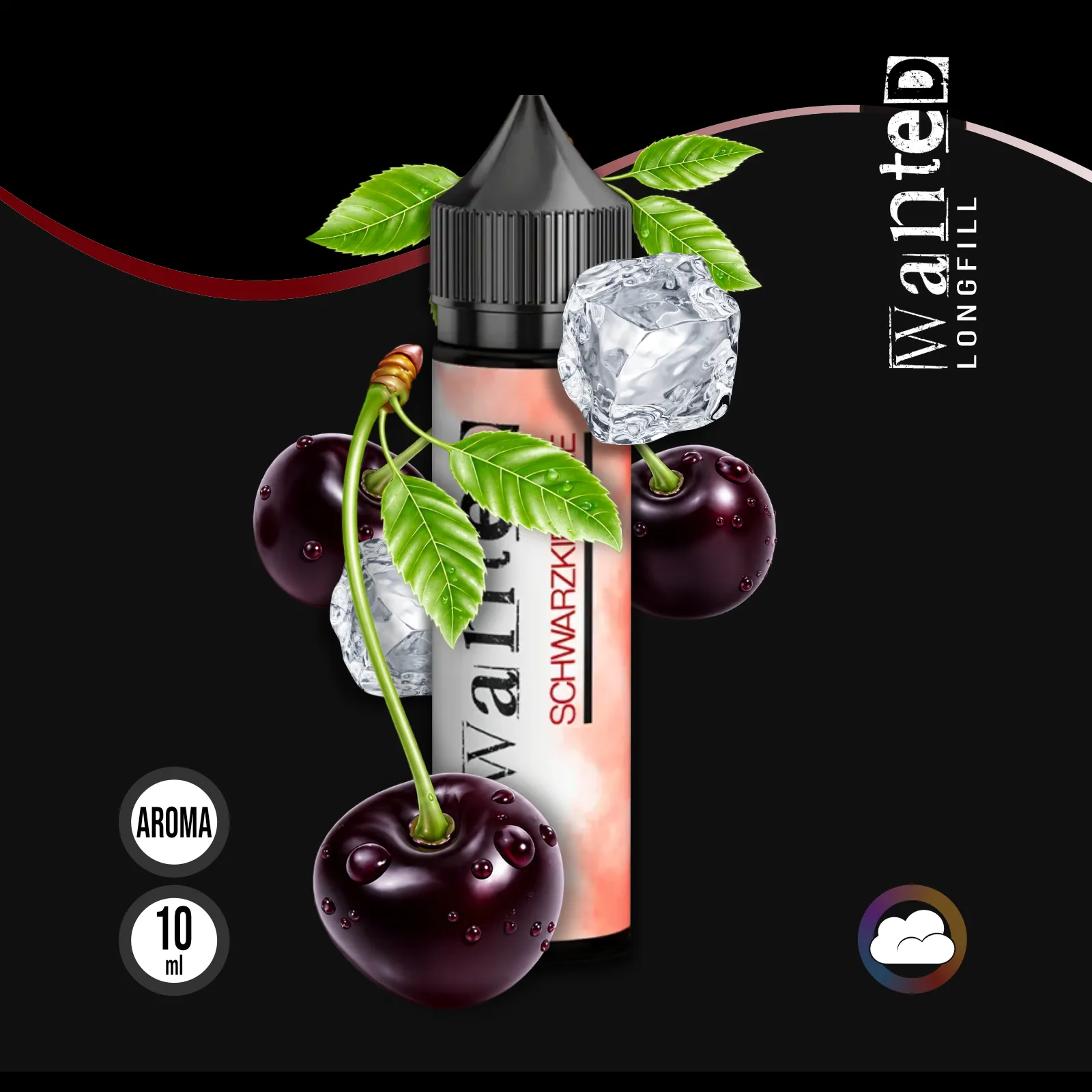 WANTED Schwarzkirsche Aroma Overdosed - 10 ml