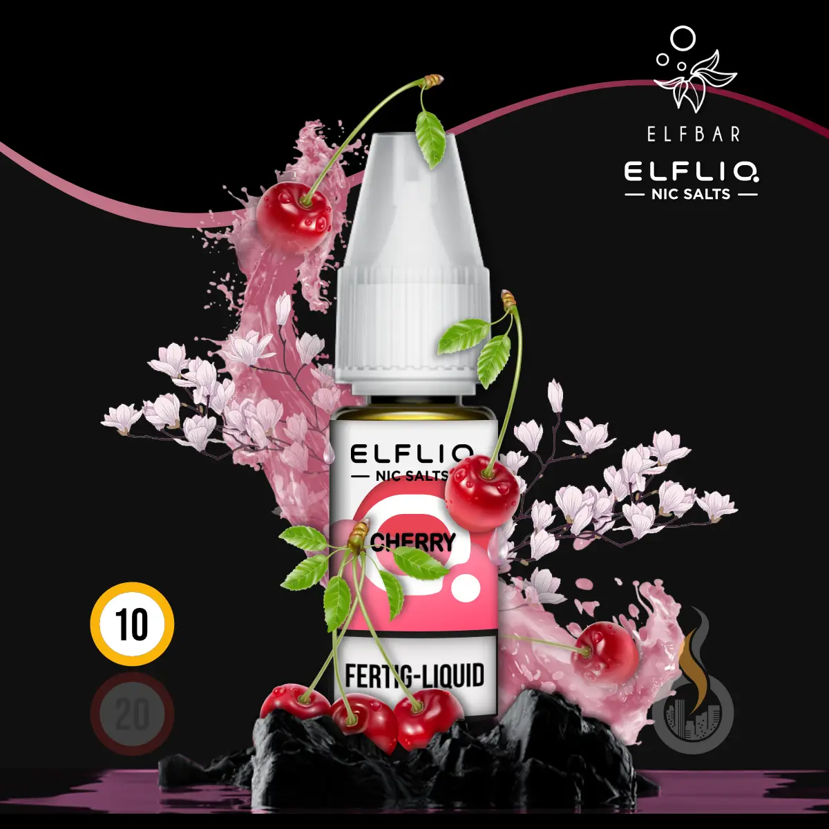 ELFLIQ by Elfbar Cherry Nikotinsalz Liquid - 10 ml SW17841 Nikotinstärke wählen: 10 mg (NIKOTINSALZ) Bild 1
