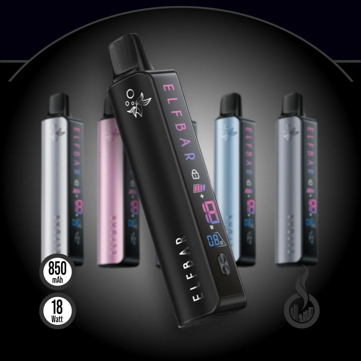 Elfbar Elfa Master Pod Kit Basisgerät - 850 mAh SW18429 Farbe Schwarz Bild 1