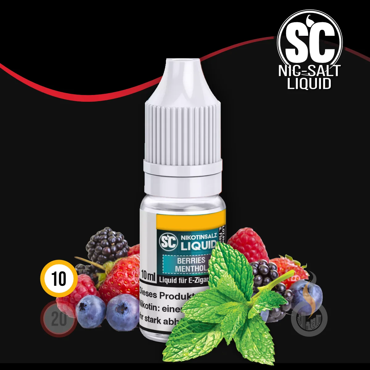 SC Berries Menthol V2 Nikotinsalz Liquid - 10 ml SW18088 Nikotinstärke wählen: 10 mg (NIKOTINSALZ) Bild 1