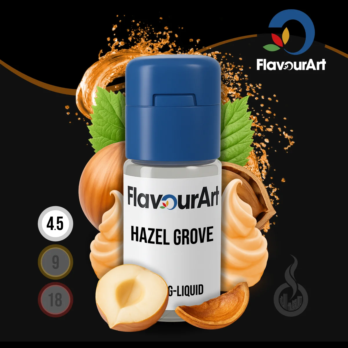FlavourArt Nikotin Liquid Hazel Grove - 10 ml SW18502 Nikotinstärke wählen: 4.5 mg (LOW) Bild 1