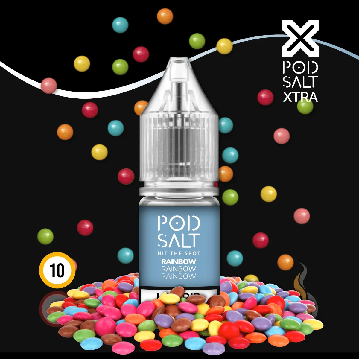POD SALT XTRA Rainbow Liquid - 10 ml SW17931 Nikotinstärke wählen: 10 mg (NIKOTINSALZ) Bild 1