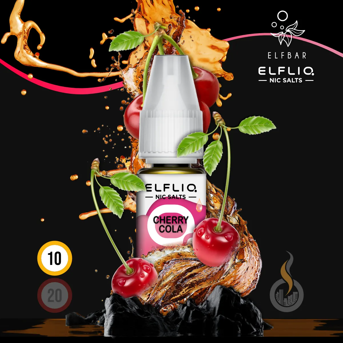 ELFLIQ by Elfbar Cherry Cola Nikotinsalz Liquid - 10 ml SW17876 Nikotinstärke wählen: 10 mg (NIKOTINSALZ) Bild 1