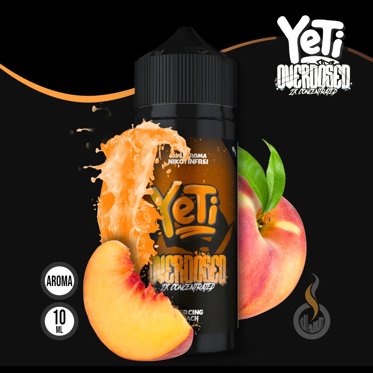 YETI Overdosed Piercing Peach Aroma - 10 ml SW18133 Bild 1