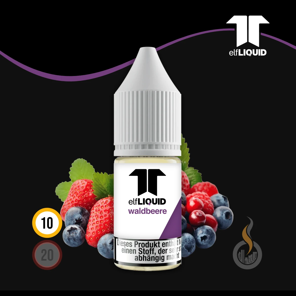 elf LIQUID Nikotinsalz Waldbeere - 10 ml SW18696 Nikotinstärke wählen: 10 mg (NIKOTINSALZ) Bild 1