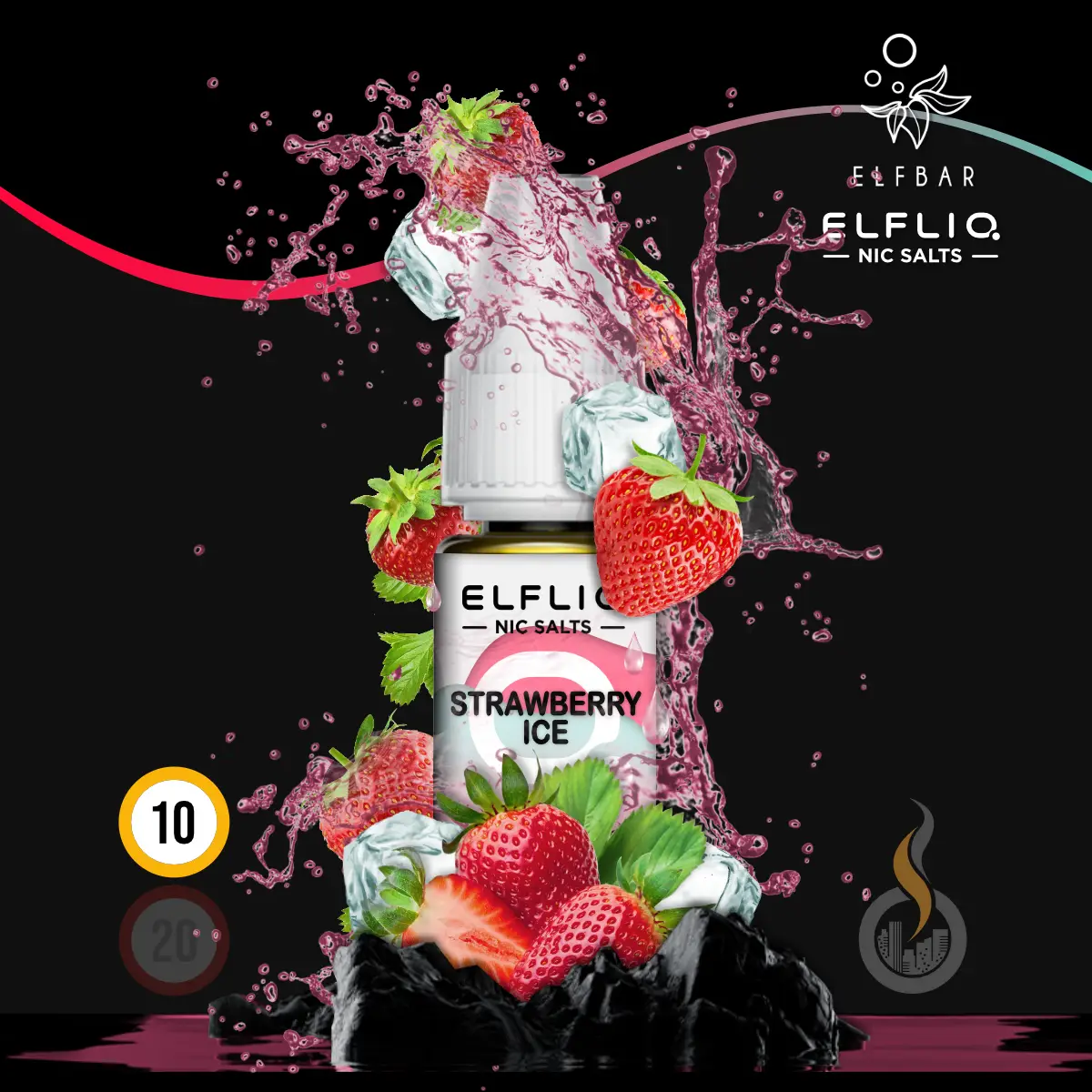 ELFLIQ by Elfbar Strawberry Ice Nikotinsalz Liquid - 10 ml SW17847 Nikotinstärke wählen: 10 mg (NIKOTINSALZ) Bild 1