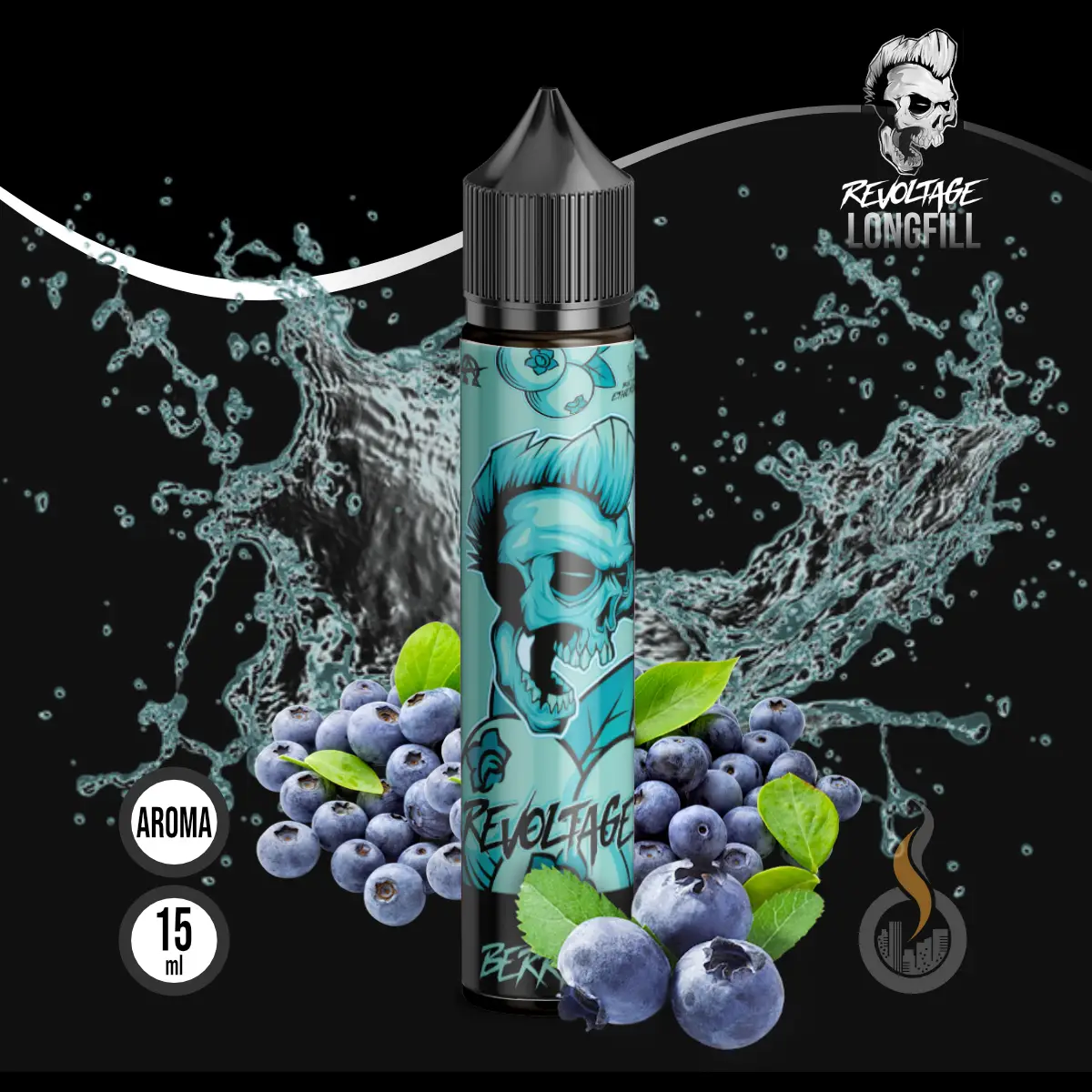 REVOLTAGE Longfill Aroma Aqua Berries - 15 ml SW18196 Bild 1