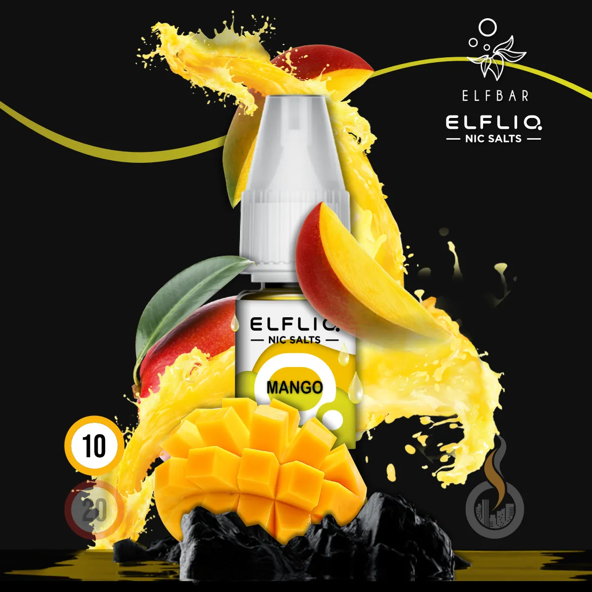 ELFLIQ by Elfbar Mango Nikotinsalz Liquid - 10 ml SW17875 Nikotinstärke wählen: 10 mg (NIKOTINSALZ) Bild 1