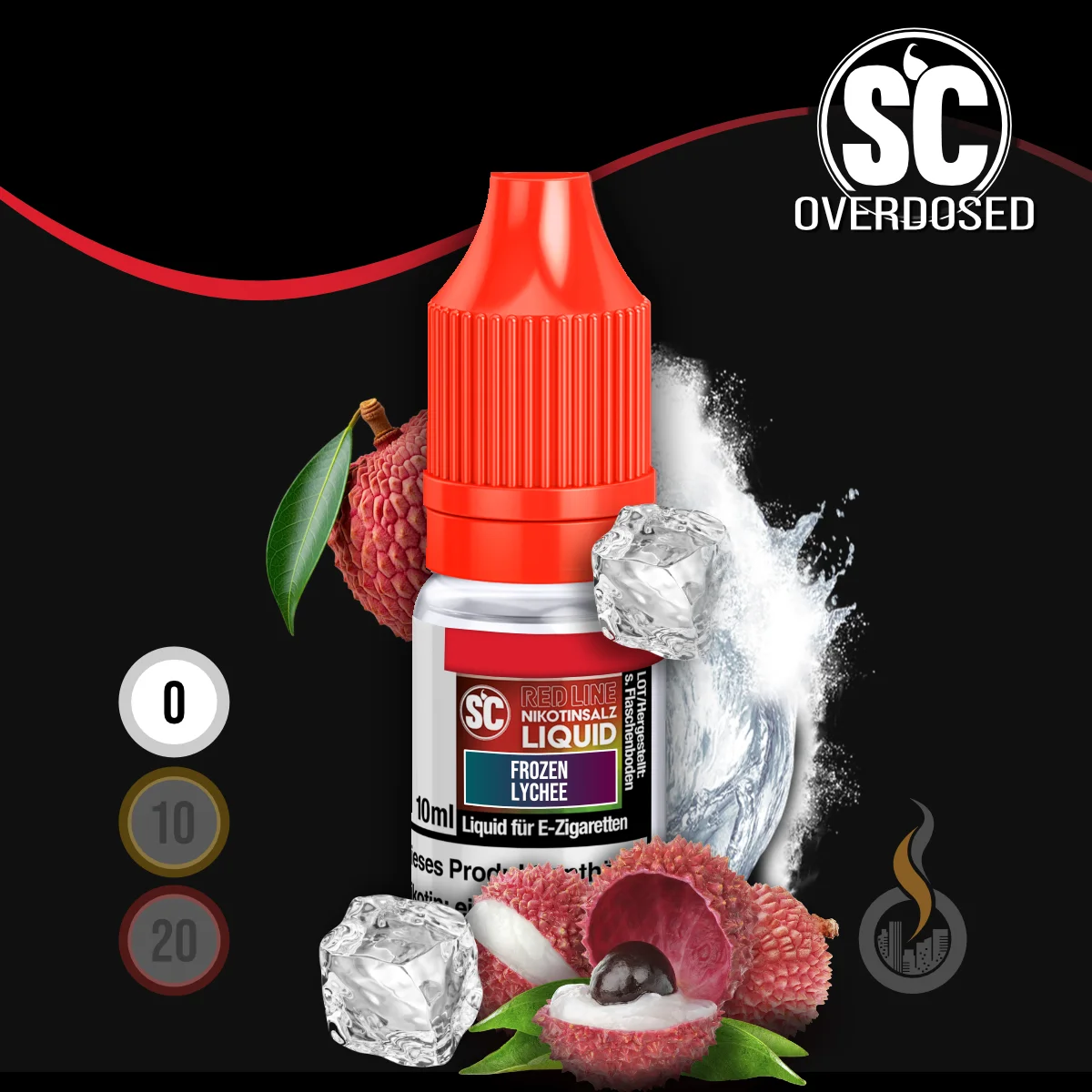 SC Red Line Frozen Lychee Nikotinsalz Liquid - 10 ml SW18585 Nikotinstärke wählen: 0 mg (OHNE NIKOTIN) Bild 1