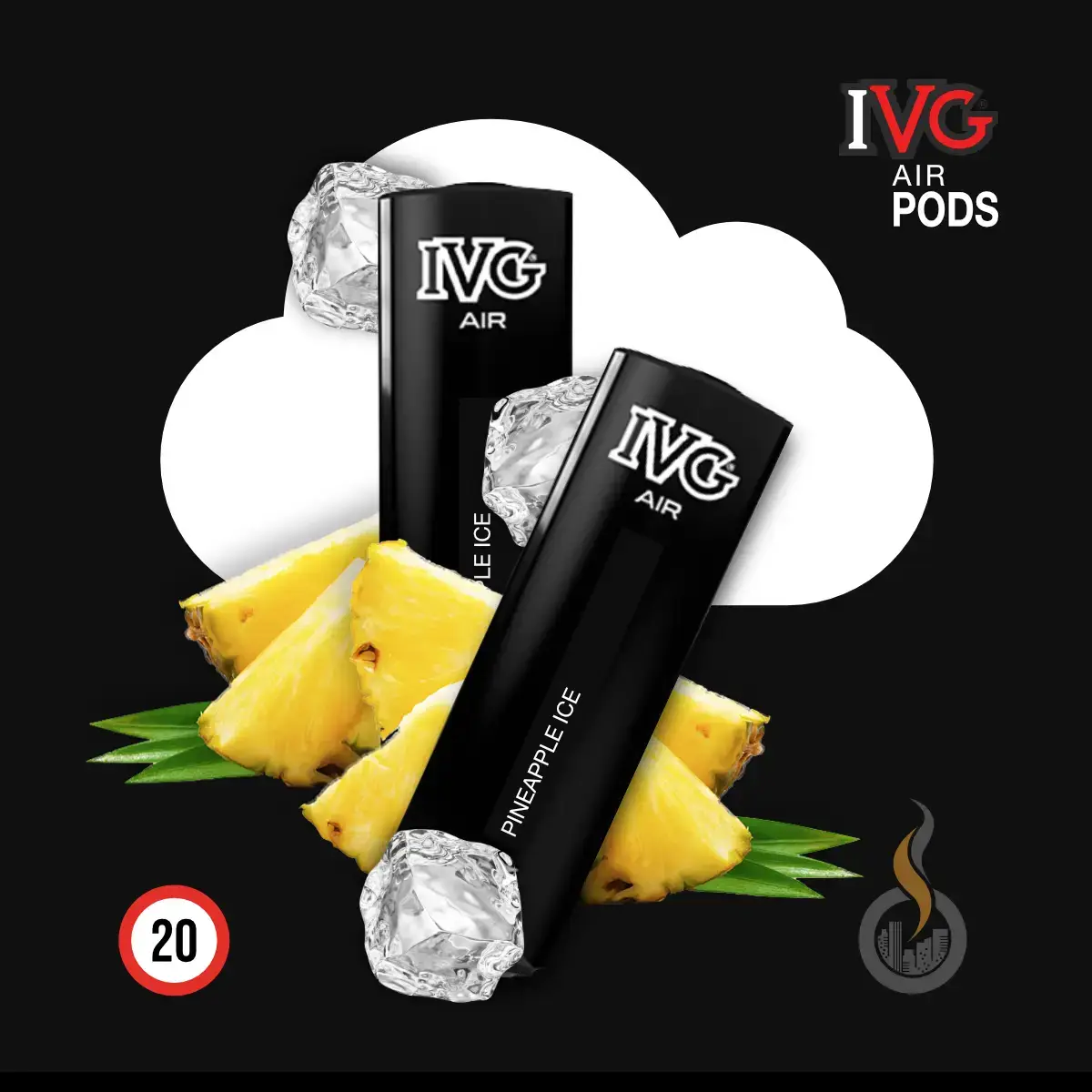 2x IVG Air Pineapple Ice Prefill Pod-Coils - 2 ml SW18352 Bild 1