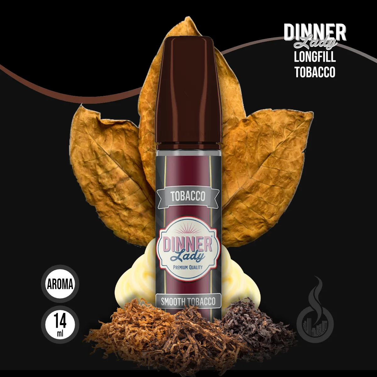 DINNER LADY TOBACCO Smooth Tobacco Aroma - 14 ml SW16671 Bild 1