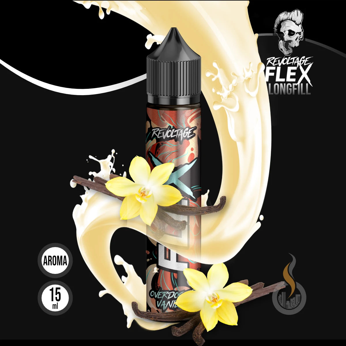 REVOLTAGE FLEX Overdosed Aroma Vanilla - 10 ml SW18229 Bild 1