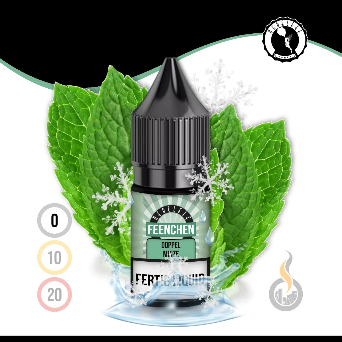 Nebelfee Doppel Minze Feenchen Liquid - 10 ml SW17808 Nikotinstärke wählen: 0 mg (OHNE NIKOTIN) Bild 1