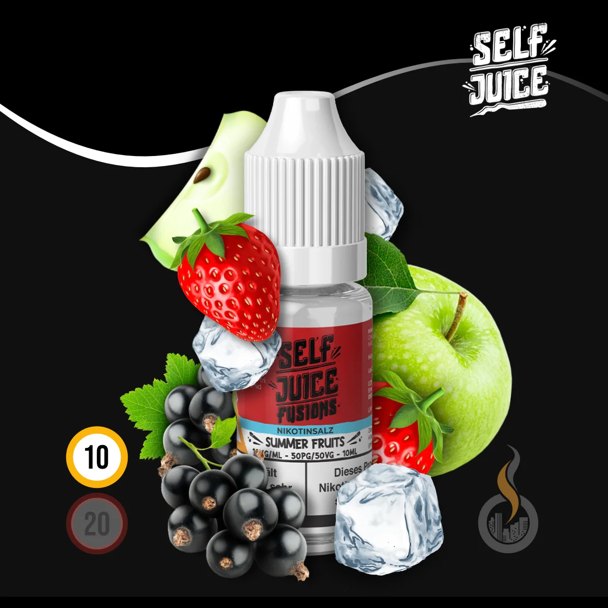 SELF JUICE Summer Fruits Nikotinsalz-Liquid - 10 ml SW18408 Nikotinstärke wählen: 10 mg (NIKOTINSALZ) Bild 1