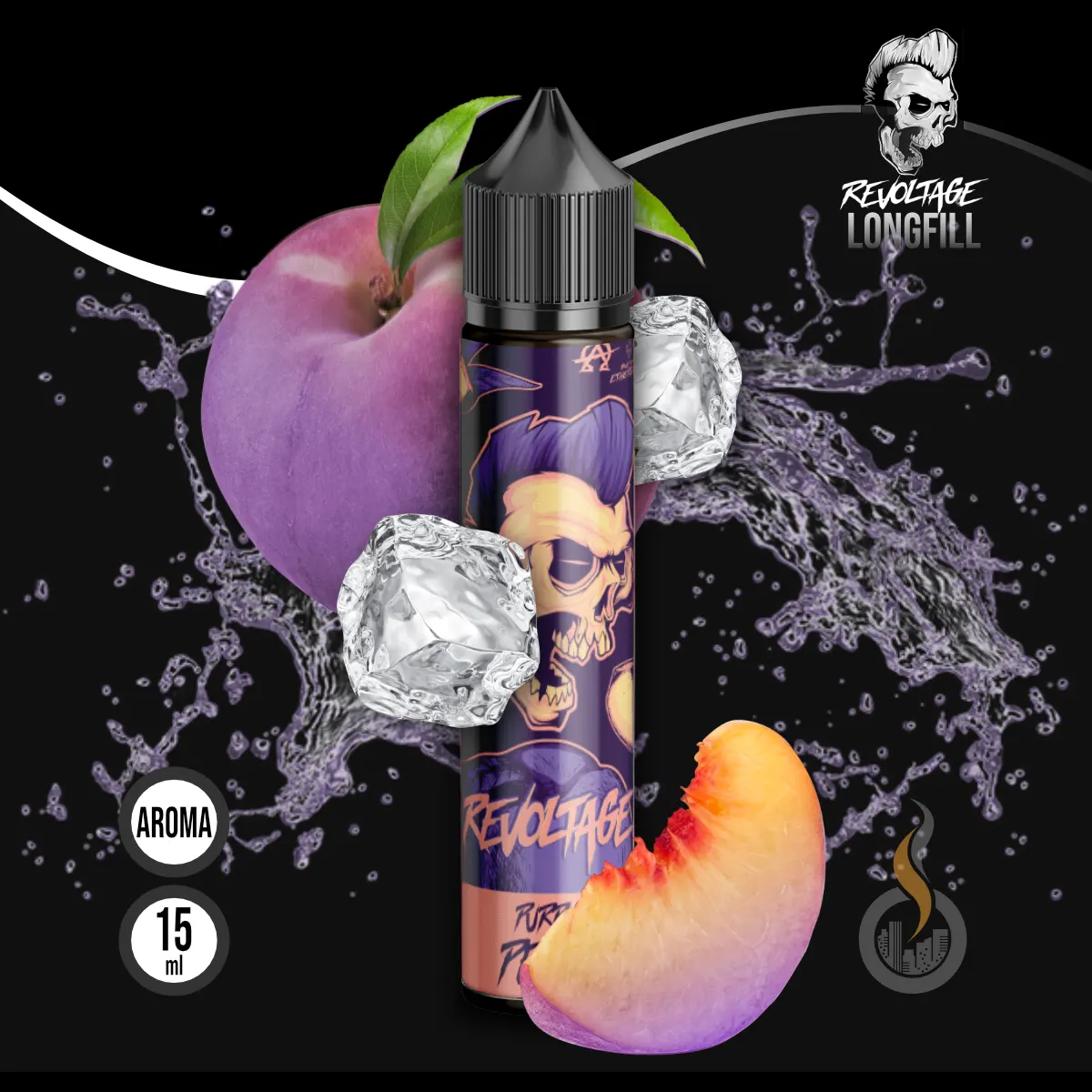 REVOLTAGE Longfill Aroma Purple Peach - 15 ml SW18202 Bild 1