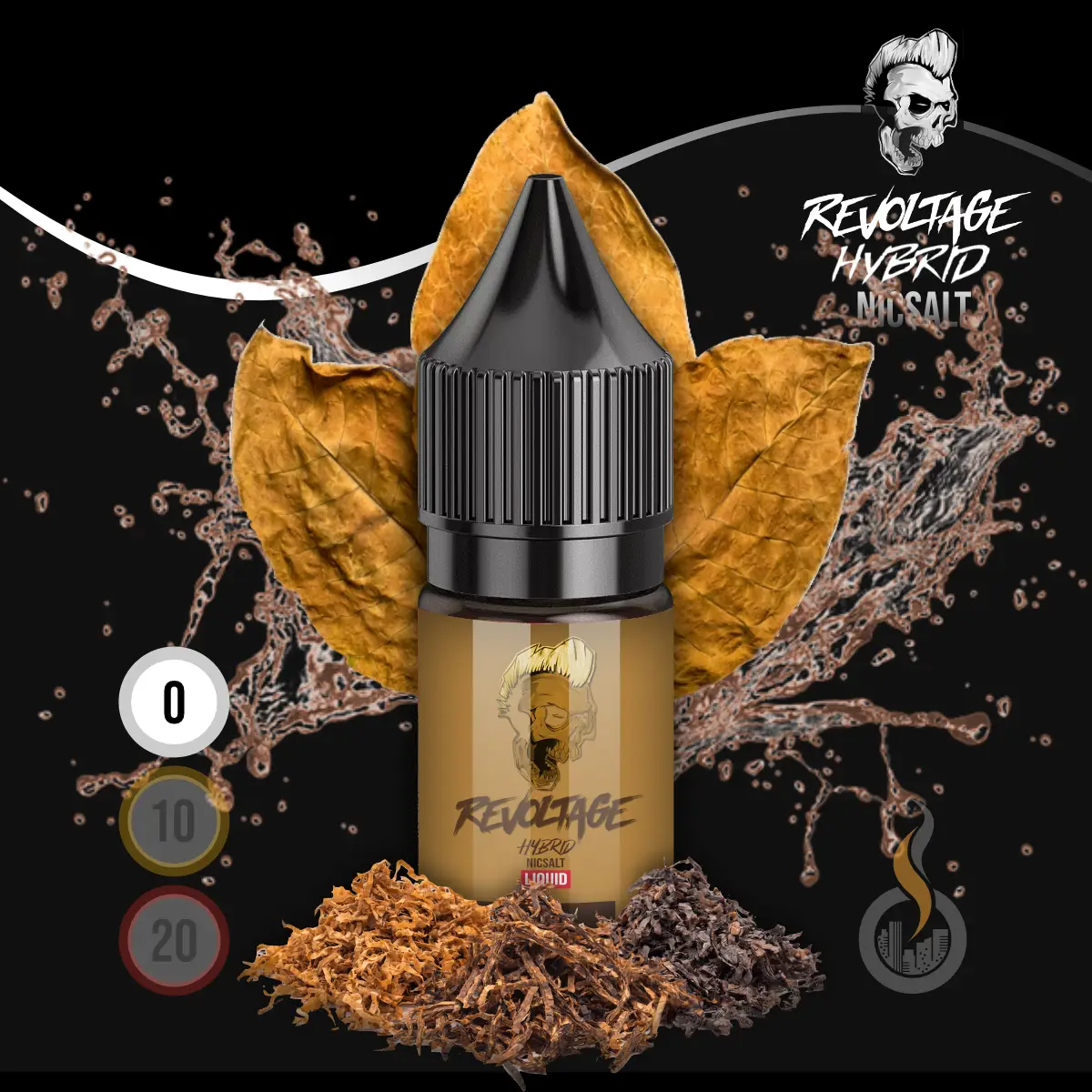 REVOLTAGE Hybrid Nikotinsalz Liquid Tobacco Gold - 10 ml SW18216 Nikotinstärke wählen: 0 mg (OHNE NIKOTIN) Bild 1