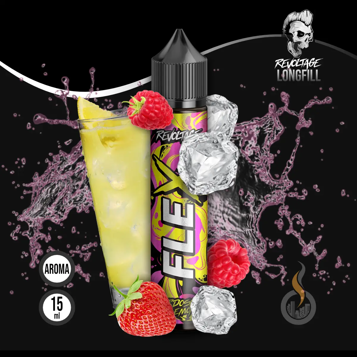 REVOLTAGE FLEX Overdosed Aroma Pink Lemonade - 10 ml SW18287 Bild 1