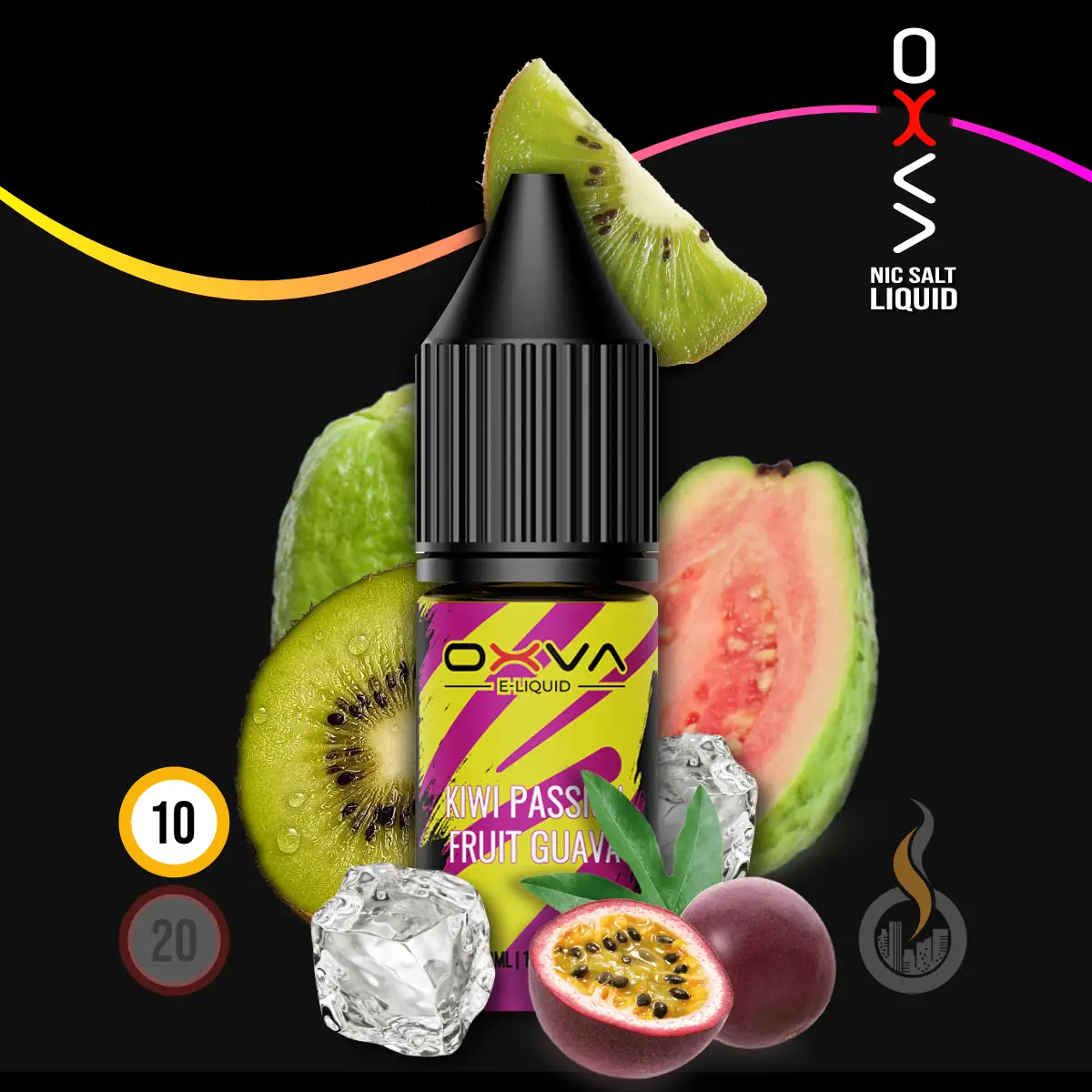 OXVA Kiwi Passion Fruit Guava Nic Salt Liquid SW18330 Nikotinstärke wählen: 10 mg (NIKOTINSALZ) Bild 1
