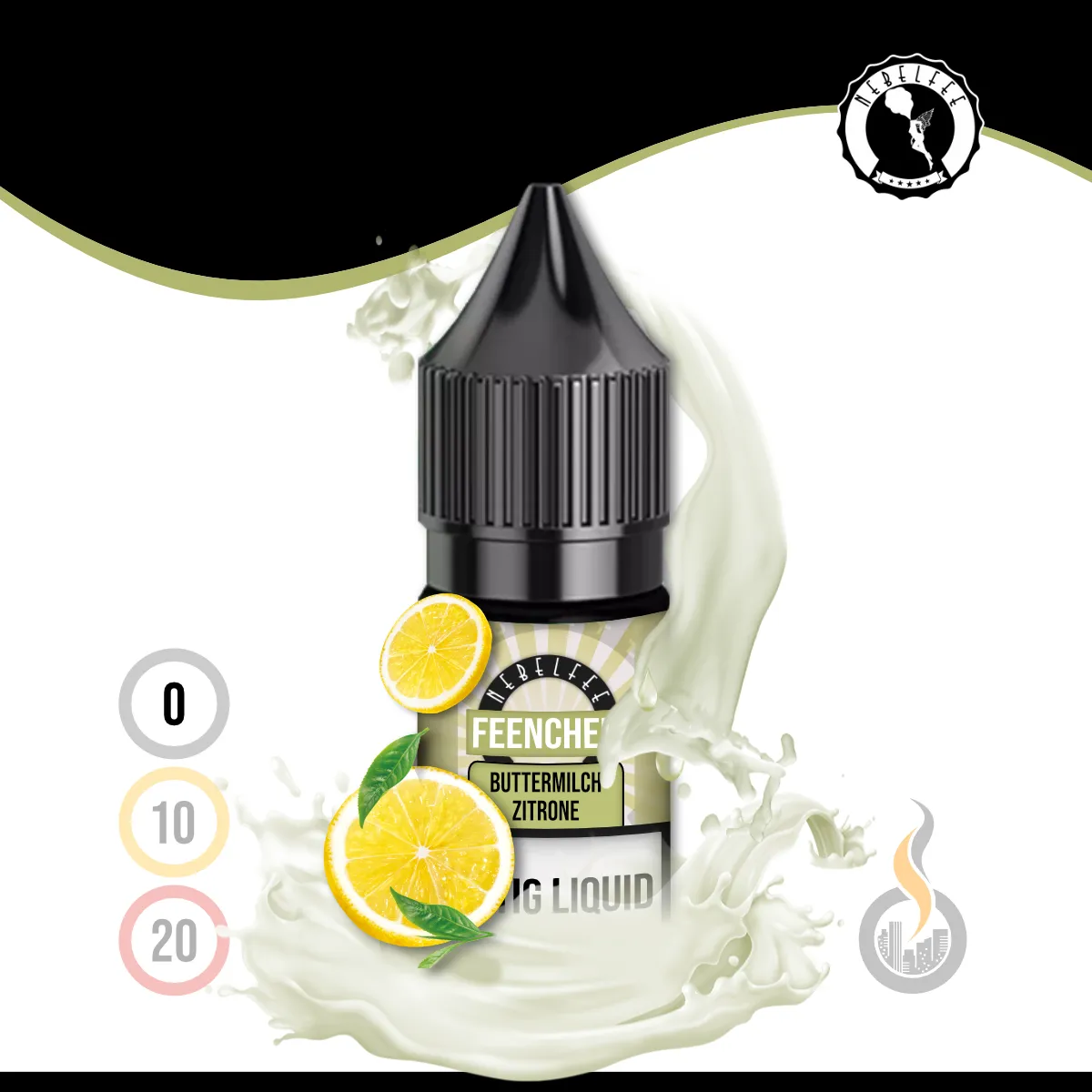 Nebelfee Buttermilch Zitrone Feenchen Liquid - 10 ml SW17807 Nikotinstärke wählen: 0 mg (OHNE NIKOTIN) Bild 1