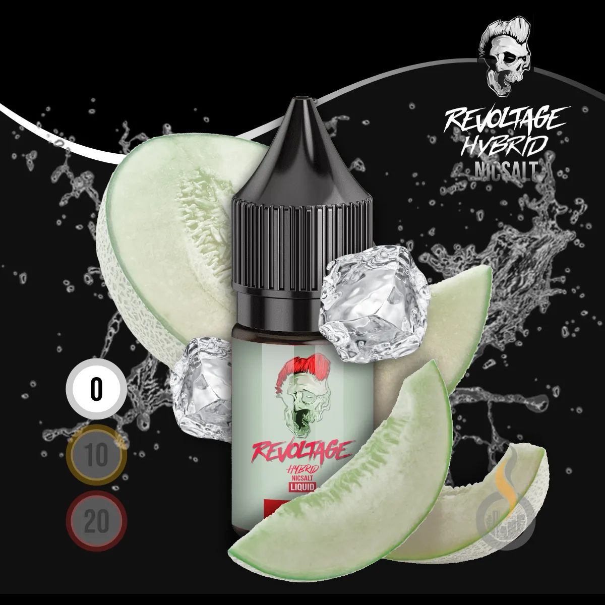 REVOLTAGE Hybrid Nikotinsalz Liquid White Melon - 10 ml SW18217 Nikotinstärke wählen: 0 mg (OHNE NIKOTIN) Bild 1